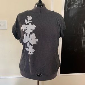 Worthington. Black and white floral shirt